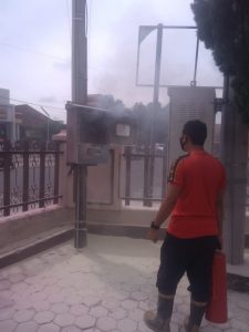 Gardu Listrik Terbakar