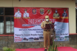 Memperingati HUT Satpol PP Ke-72 dan Satlinmas Ke-60 Pemerintah Kota Metro