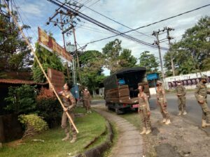 Patroli Wilayah dan Penertiban Spanduk