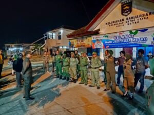 Mobilisasi SATLINMAS dalam rangka Siskamling Se-Kota Metro