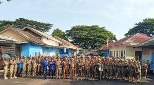 APEL PENYERAHAN SK TENAGA KONTRAK DAN SEPEDA PATROLI TRANTIBUM PADA SATUAN POLISI PAMONG PRAJA KOTA METRO