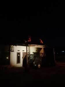 Evakuasi Sarang Tawon di Atap Rumah
