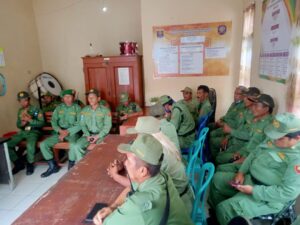 Rapat Koordinasi Bidang Linmas beserta anggota Linmas