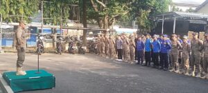 Apel Gabungan dengan Satlinmas