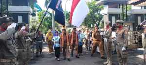 Penyambutan Walikota dan Wakil Walikota Metro