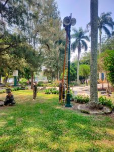 Penertiban dan Pemasangan Pengeras Suara di Pos Taman