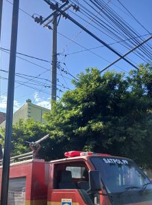 Korsleting Kabel Listrik PLN dan Terbakar