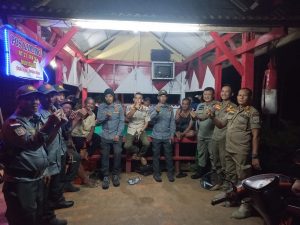 Satpol PP Metro melaksanakan Patroli Pos Ronda Bersama Satlinmas Kelurahan