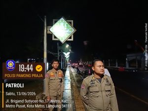Patroli dan Pemantauan Stasioner di kawasan Masjid Taqwa dan Taman Kota Metro