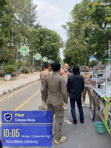 Patroli dan Pengawasan di kawasan Masjid Taqwa serta Taman Kota Metro