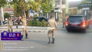 Pengamanan Apel Mingguan Pemkot Metro