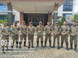 Pengamanan Penandatanganan Kesepakatan Bersama dan Perjanjian Kerja Sama Antara Pemerintah Kota Metro dan Kantor Pertanahan Metro