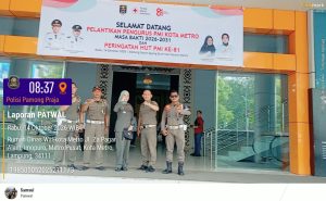 Pengamanan Pelantikan PMI Kota Metro masa bakti 2026-2031 dan HUT PMI ke-81