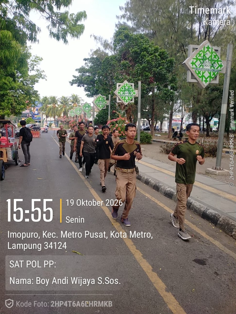 Pembinaan Disiplin Anggota Satpol PP Kota Metro