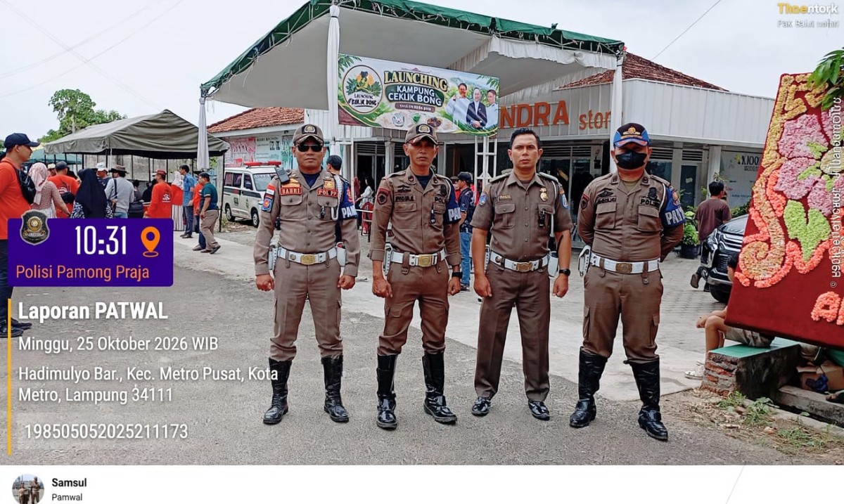 Pengamanan dan Pengawalan Lonching Gantangan Bintang Nusantara