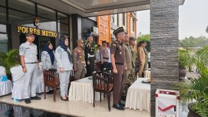 Kasat Pol PP menghadiri Apel Gelar Pasukan Operasi Patuh Krakatau 2026
